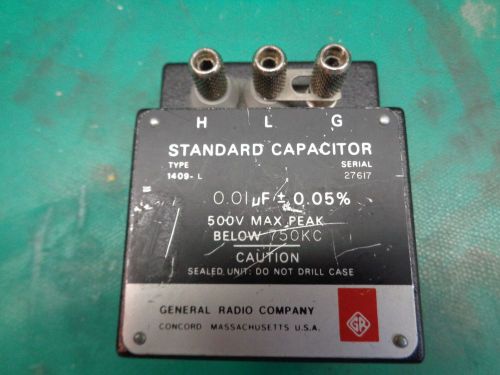 GENERAL RADIO 1409-L .001uF .05% STANDARD CAPACITOR