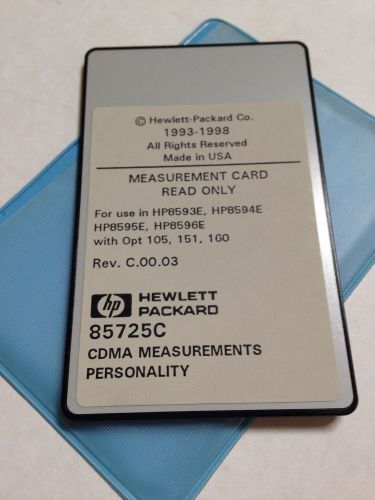 HP Agilent 85725C CDMA Measurements Personality Card For 8593E 8594E 8595E 8596E