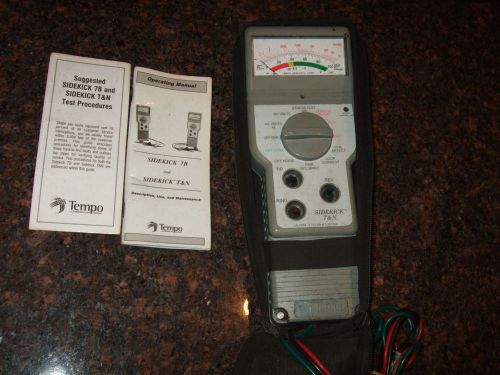 TEMPO SIDEKICK T&amp;N STRESS LEAKAGE VOLTAGE LOAD TELECOM METALLIC PAIR TEST SET 2