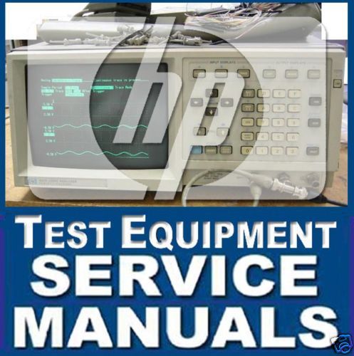 AGILENT HP TEST SERVICE MANUAL OSCILLOSCOPE LOGIC ANALYZER PROBE MODULE GUIDE CD