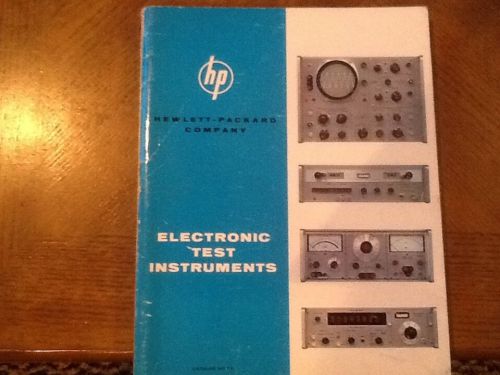 1963 HEWLETT PACKARD  catalog