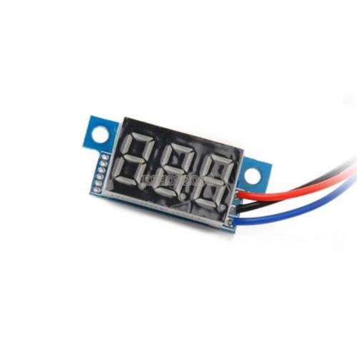 3 wire Mini Blue LED DC 100V Digital Volt Voltage Panel Meter Voltmetvantech2014