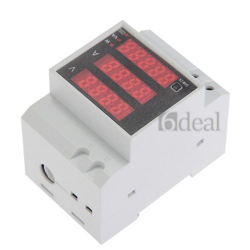 3 in 1 din rail current voltage power ammeter voltmeter display meter for sale