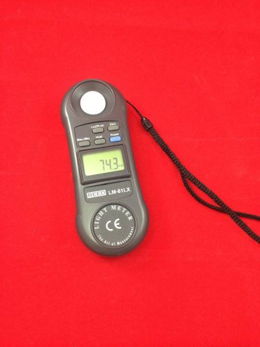 Reed LM-81LX Digital Light Meter 2,000 Fc / 20,000 Lux