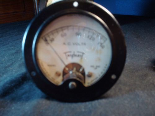 Triplett Round Panel Meter 0-150 A.C. VOLTS MODEL 332 JP