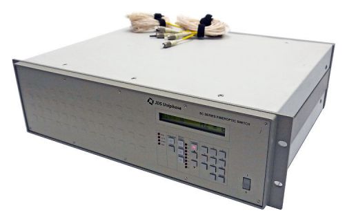 Jds uniphase sc0208-z000622 2x5 sc digital fiber optic switch 3u 19&#034; rack mount for sale