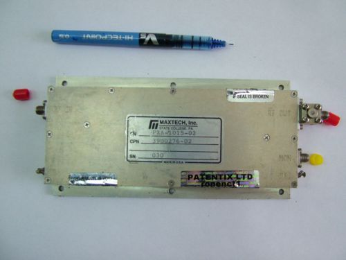 RF POWER AMPLIFIER 7.8 - 8.6GHz GAIN 46db PO 37dbm PXA-1015-02