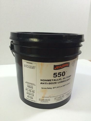 Jet Lube 550 10lb Pail Anti-Seize Lubricant Nonmetallic Hi Temp 2400°F