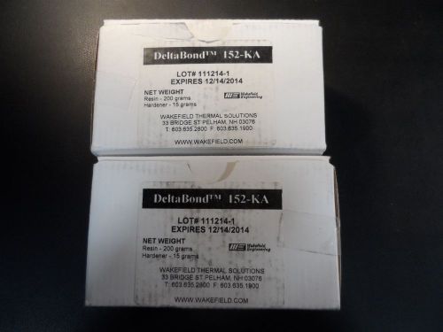 Lot of (2x) Wakefield DeltaBond - 152KA , 152-KA - Resin &amp; Hardener Kit