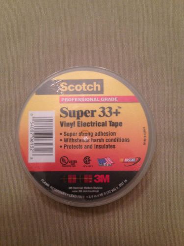 3M SUPER 33+ 3/4&#034; X 66&#039; BLACK TAPE