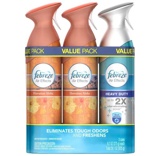 Febreze Air Effects Fabric Freshener Hawaiian Aloha Scent 9.7 oz 3 pk