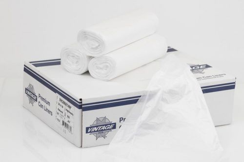 150- 60 Gallon HI-D Clear Trash Can Liners -38x58