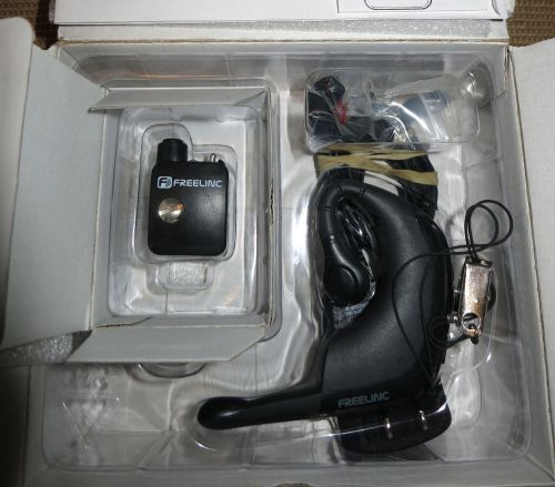 Freelinc Wireless Headset. 2-Way Radio. Freemotion FMT-200 + Charger &amp; Adapter