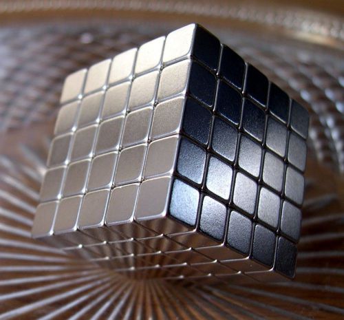 SUPER BLOCK! 125 1/4&#034; NEODYMIUM N42 cube magnets FREE SHIP USA