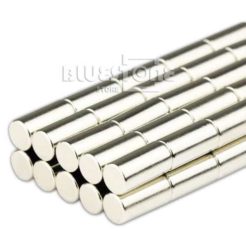 50 pcs Strong Mini Round Bar Cylinder Magnets 5 * 10mm Neodymium Rare Earth N50