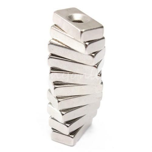 20pcs neodymium n50 strong fridge magnets disc rare earth 4mm hole 20x10x5mm for sale