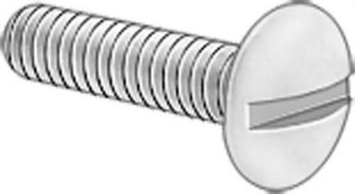 3/8-16x2 Machine Screw Slotted Truss Hd UNC Zinc Plated, Pk 100