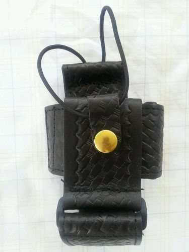 Boston leather firefighter, emt, police radio holder  adjustable, for sale