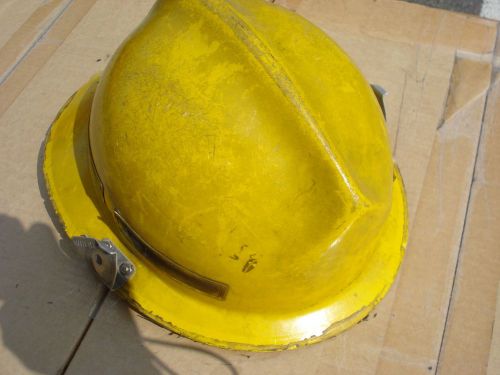 Morning Pride Lite Force 5 Helmet + Liner Firefighter  Fire Gear #221 Yellow