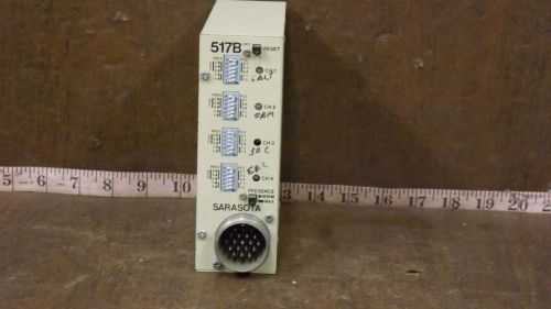 1 USED SARASOTA 517B/MS LOOP DETECTOR MODULE 4 CH *MAKE OFFER*