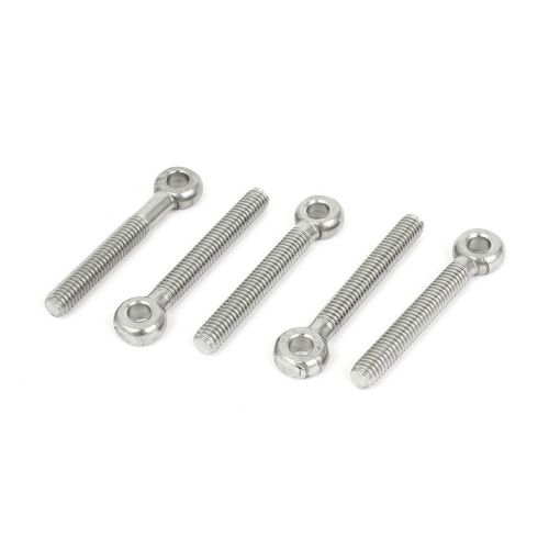M6 x 45mm machinery shoulder lifting stainless steel eye bolt 5 pcs for sale