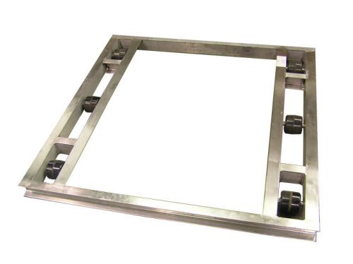 Tilt aluminum pallet dollie 42&#034; x 48&#034; / 6 rollers 4,000 lb cap ****free shipping for sale