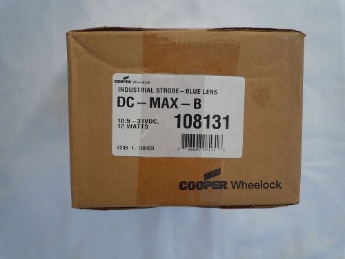 COOPER DC-MAX-B   - INDUSTRIAL STROBE BLUE LENS