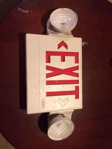 Exit sign. good parts piece. one light broken for sale