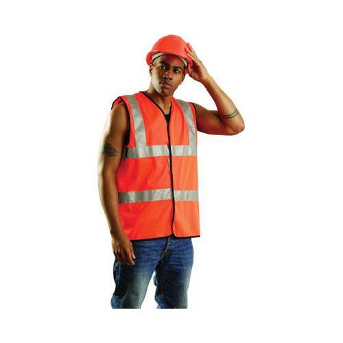 OccuNomix Large Class 2 Orange Sleeveless Traffic Vest