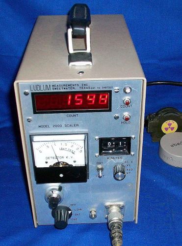 Ludlum 2000 scaler rate meter sca geiger scintillator radiation w/speaker for sale