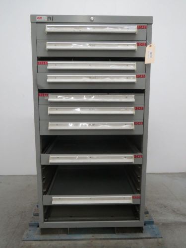 LYON MSS II SAFETYLINK 12 DRAWER STEEL STORAGE 27X27X54IN CABINET B396365