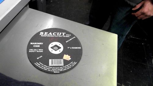 Pack of 7 BEACUT MASONRY CUTTING BLADE 7&#034; X 1/8&#034; X 7/8&#034; TYPE 1 CONCRETE