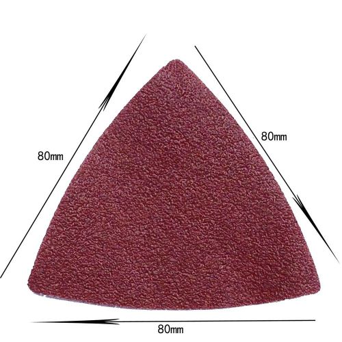 200Pcs 3-1/8&#034; VELCRO SANDING sand paper Sheet for Fein MultiMaster 180 grits