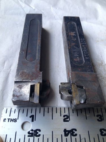 LOT 2 MACHINIST LATHE CUTTING TOOL HOLDERS NH1 KTAL-123C &amp; KTCR-123C NI1