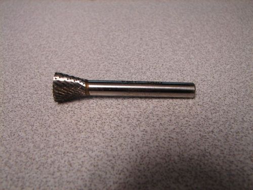 SGS Tool Company Inverted Cone SN-4 D/C Carbide Bur