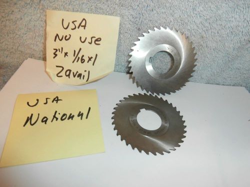 UMachinists 11/29B BUY NOW SA National  Slit Saw Blade 1/16  x3 x1&#034; hole