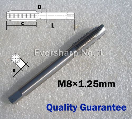 Lot 1pcs hss reduced shank spiral point right hand machine tap m8 pitch 1.25mm for sale