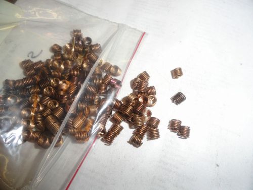 8-32 X 1.5D (.246&#034;) Phosphorous Bronze Screw Lock Inserts, 3585-2BN-0246