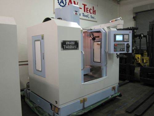 TWINHORN VH-650 VERTICAL MACHINING CENTER WITH FANUC Oi-MD CONTROL