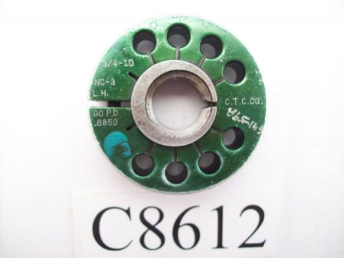 3/4-10 NC-3 L.H. THREAD RING GAGE GO PD. .6850 LOT C8612