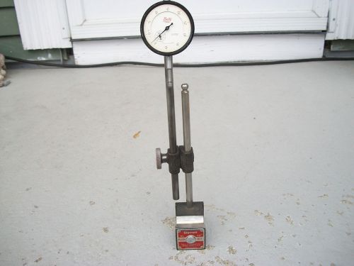 VINTAGE STARRETT 657 MAGNETIC BASE DIAL INDICATOR HOLDER STAND