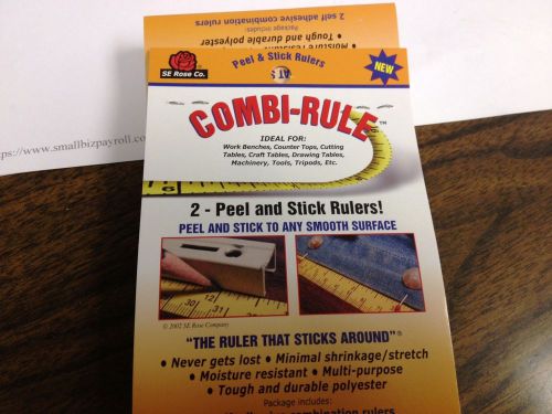 SE ROSE COMBI-RULE PEEL AND STICK 100 cm METRIC AND 39.4 STANDARD RULER NEW