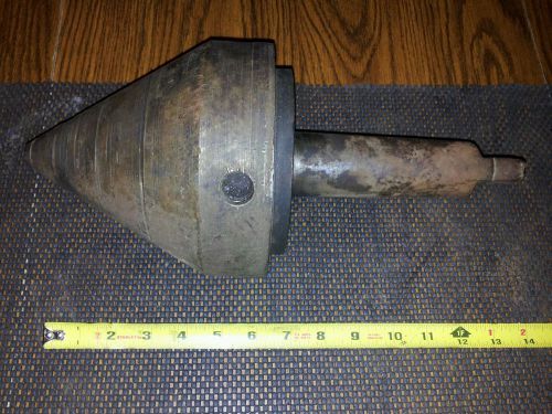 LARGE 6&#034; Wide Bullnose LIVE CENTER LATHE OLD WORKS