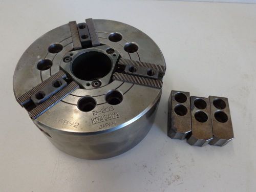 KITAGAWA 6&#034; 3-JAW POWER CHUCK B-206 A1-5 MOUNT