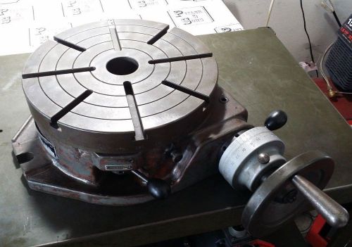 TROYKE 12&#034; DIAMETER T-SLOTTED HORIZONTAL ROTARY TABLE MODEL No. R-12