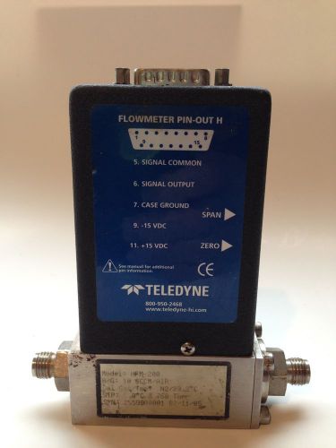 Teledyne Hastings HFM-200 Flowmeter, 0 - 10 sccm Air