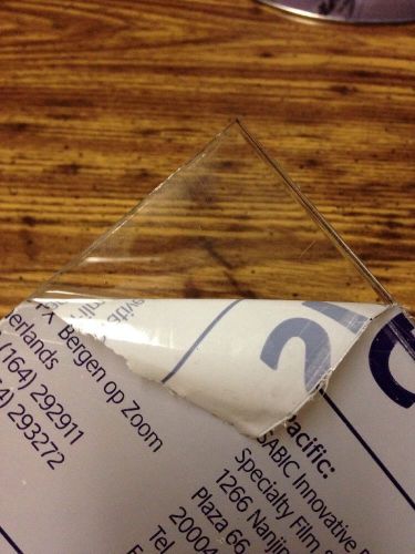 Clear Lexan Polycarbonate Sheet 24&#034; X 17 3/4&#034; 1/4&#034; Thick