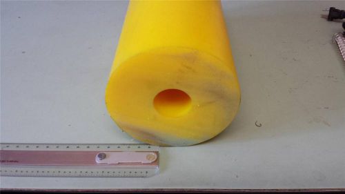 1-3/4&#034; ID x 6&#034; OD X 12-1/2-1/2&#034; LONG URETHANE / POLYURETHANE 70 A YELLOW TUBE