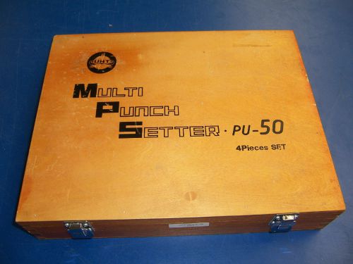 6377 uht pu-50 multi punch setter 4 piece set for sale