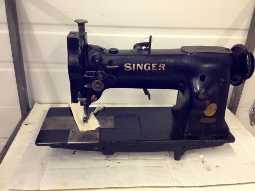 SINGER 111W106  HEAVY DUTY  NEEDLE FEED  EDGE CUTTER  INDUSTRIAL SEWING MACHINE